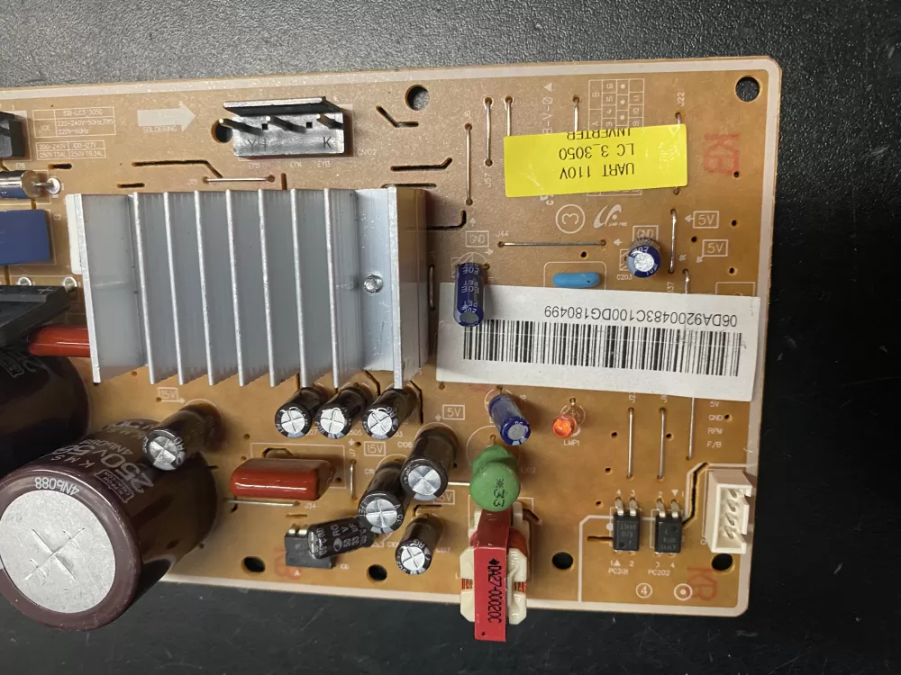 Samsung 110017 DA92 00483C Refrigerator Control Board Inverter AZ23390 | BK848