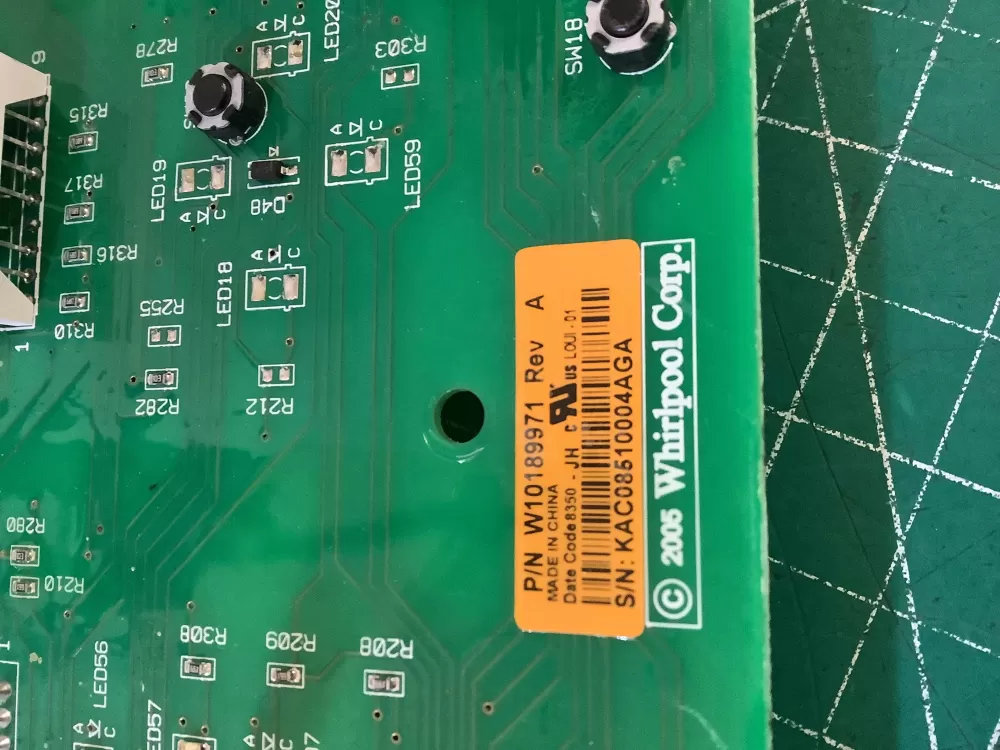 Kenmore W10189971 WPW10189971 PS11749897 W10189971 A Washer Control Board