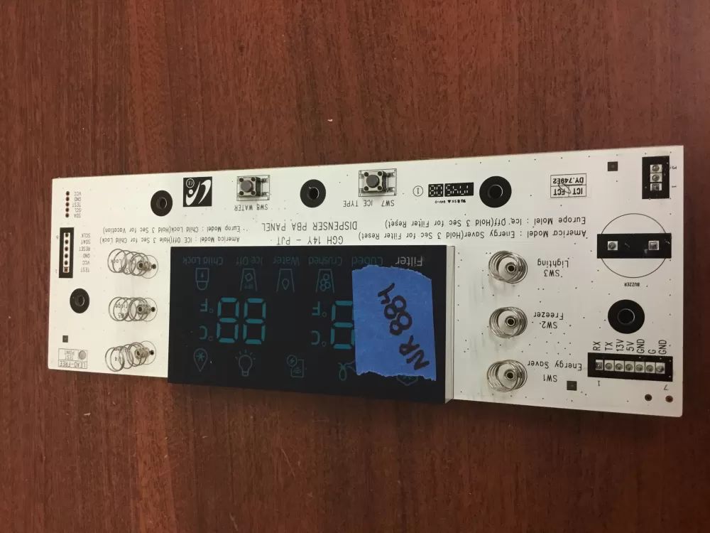 Samsung DA41-00522A Refrigerator Dispenser Control Board AZ30750 | NR884