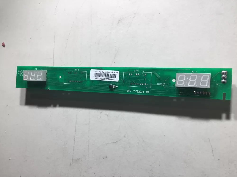 Maytag  KitchenAid  Jenn-Air  Admiral  Dacor  Kenmore WPW10207861  AP6017093  W10207861  12782203  12782203SP  12782205  12782205SP  1468995  67005397  67005400  8208269  PS11750388  MA7703782204-TH Refrigerator Control Board Temperature Display