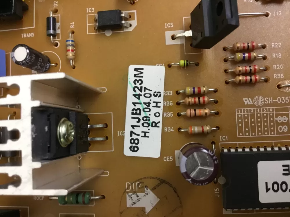 LG 6871JB1423M Refrigerator Control Board AZ30952 | NR1660