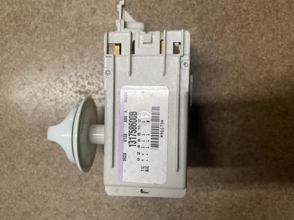 Frigidaire  GE  Kenmore  White-Westinghouse  Gibson  Crosley 131758600  AP2107583  408188  131758600B  PS418697 Washer Timer