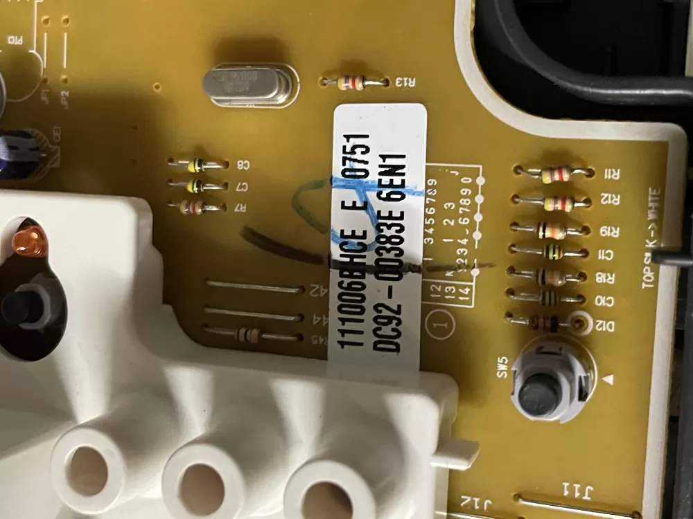 Samsung DC92-00383E DC92-00383A Washer UI Control Board AZ48066 | Wmv439