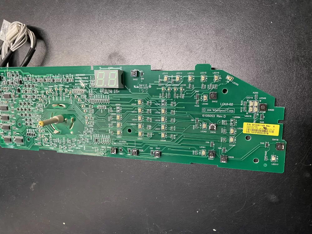 W10051149 WPW10051149 PS11748073 Washer Control Board AZ14788 | BK631