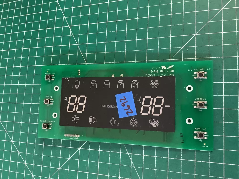 Samsung DA41-00475E Refrigerator Control Board UI LED AZ184842 | NR2692