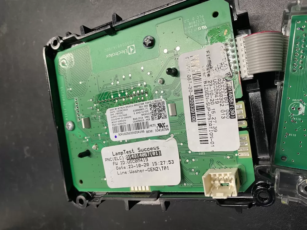Electrolux A18990903 Washer Dryer UI Display Control Board AZ8424 | BKV190
