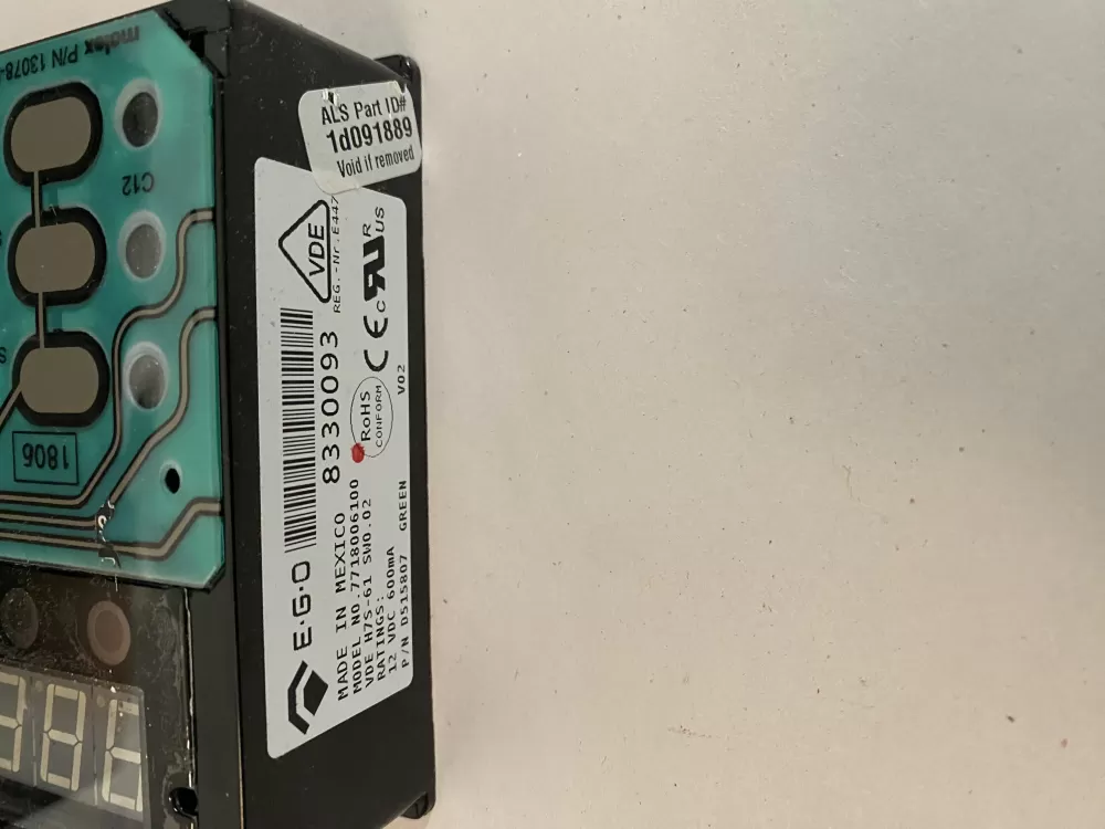 Speed Queen D515807 514137 Dryer UI Control Board AZ123652 | BK2251