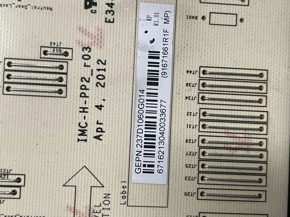 GE 237D1060G014 Washer Control Board AZ10061 | V321