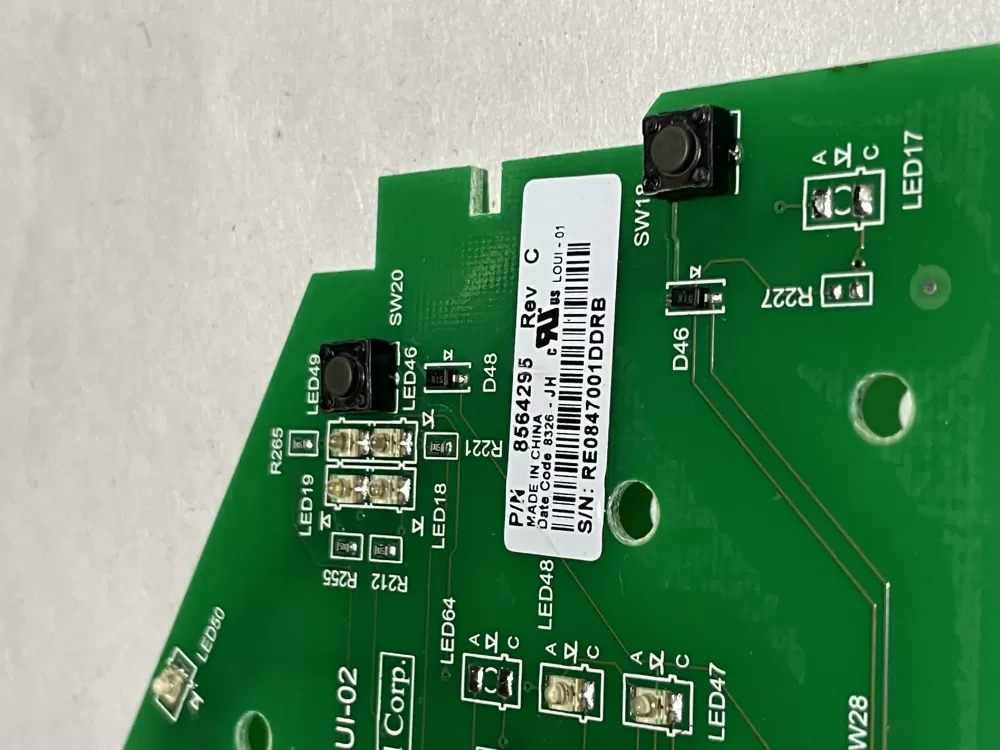 Whirlpool 8564295 User Interface Control Board AZ149138 | Wm773