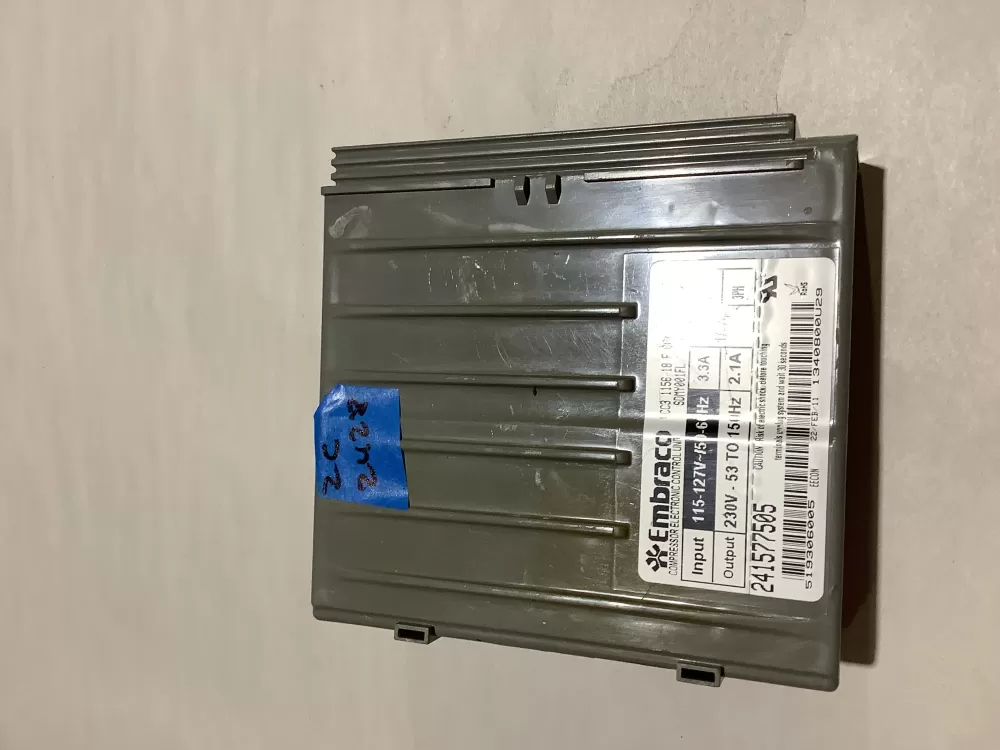 Frigidaire  Electrolux  Kenmore 241577505  AP4393275  1512577  7241577505  AH2361242  EA2361242  PS2361242 Refrigerator Inverter Control Board