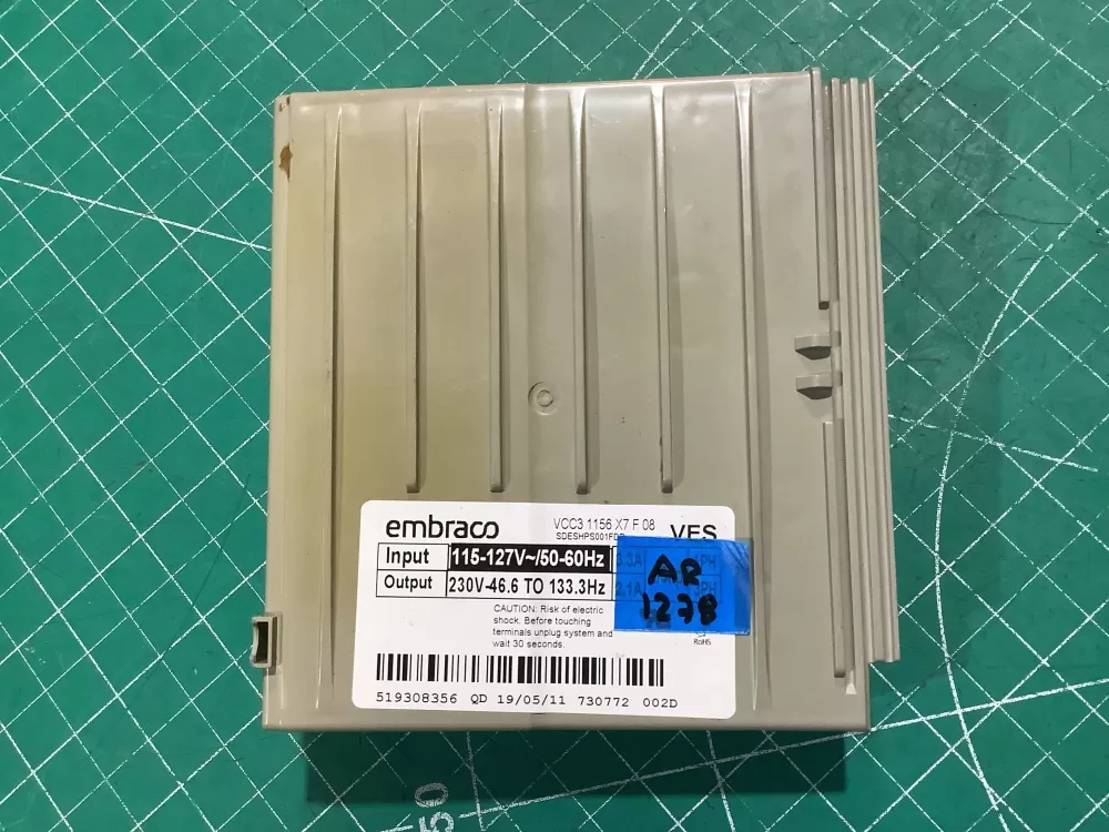Whirlpool 519308356 VCC3 1156 X7 Refrigerator Inverter Board AZ227689 | AR1278