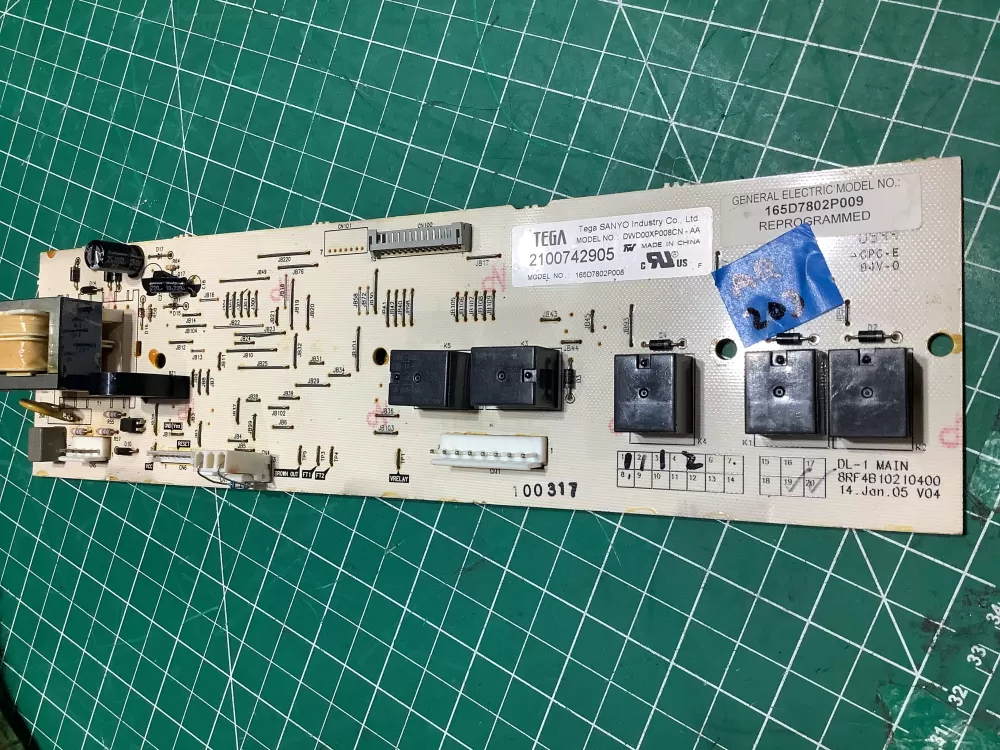 GE 165D7802P008 Dishwasher Control Board AZ162443 | AR203