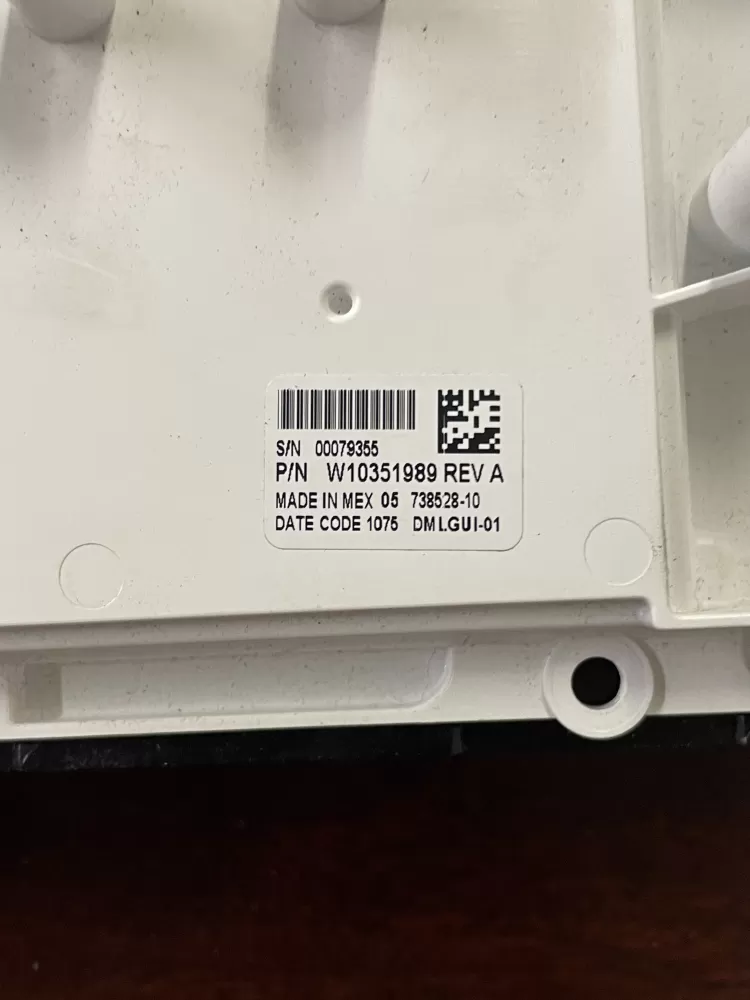 Kenmore W10272628 W10351989 Washer Interface Control Board AZ40734 | Wmv399