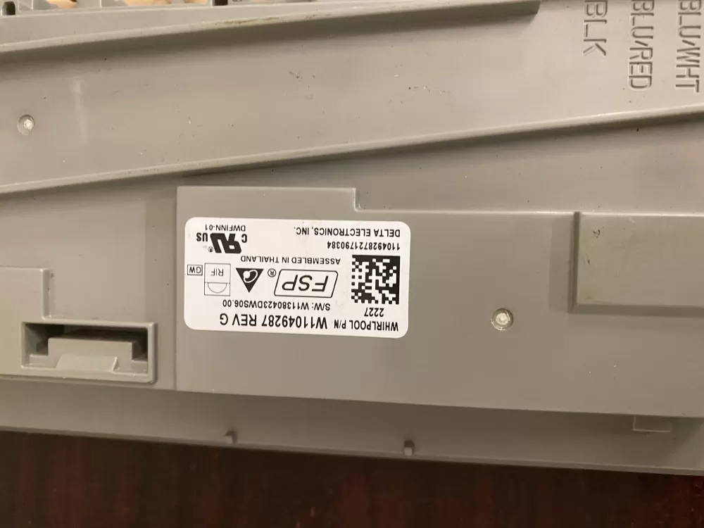 KitchenAid Whirlpool Maytag W11049287 Dishwasher Control Board AZ36250 | BK449