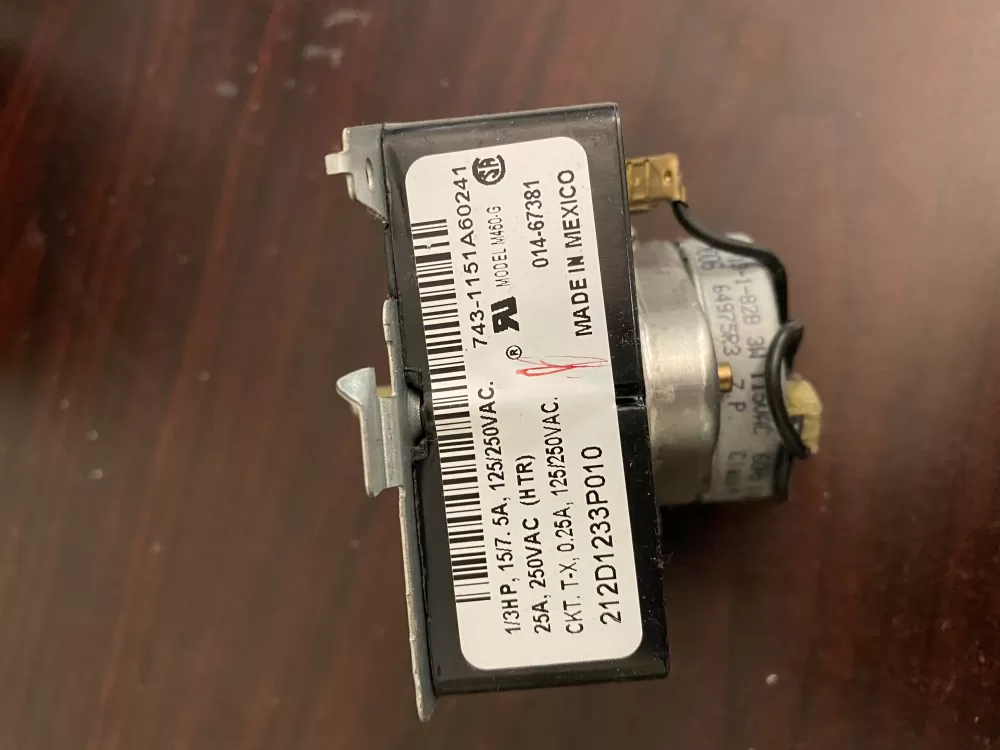 Hotpoint  GE 212D1233P010 WE4M362 Dryer Timer