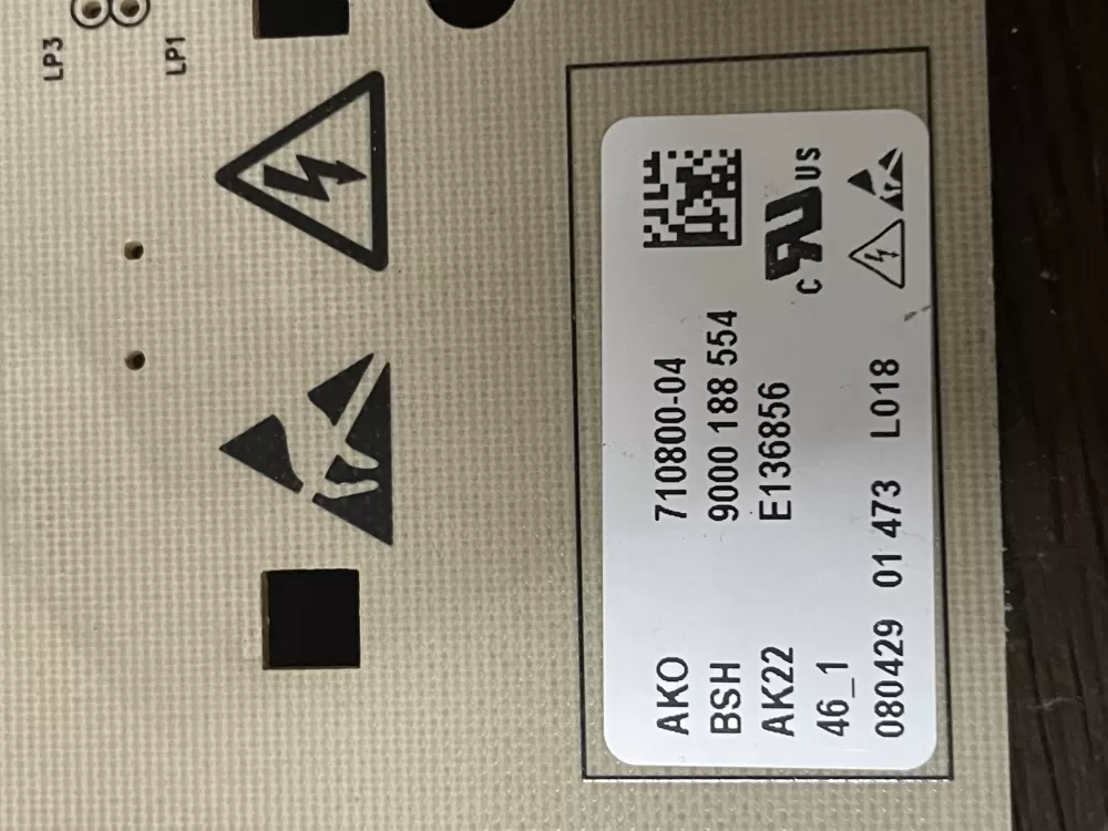 Bosch 9000188554 Dryer Control Board PCB AZ42805 | Wm1747