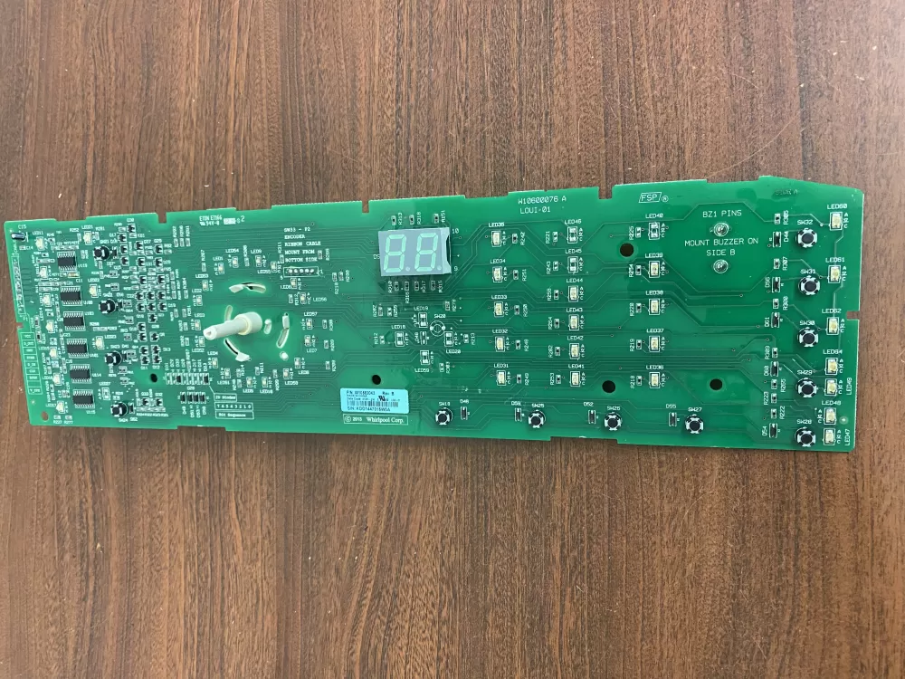 Whirlpool  Kenmore W10583043 WPW10578751 AP6023176  W10578751 PS11756517 Washer Control Board Interface