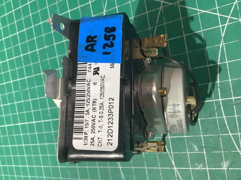 GE 212D1233P012 WE4M364 Dryer Timer AZ190529 | AR1258