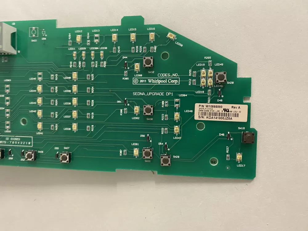 Whirlpool W10566880 Washer Control Board AZ202823 | BK2331