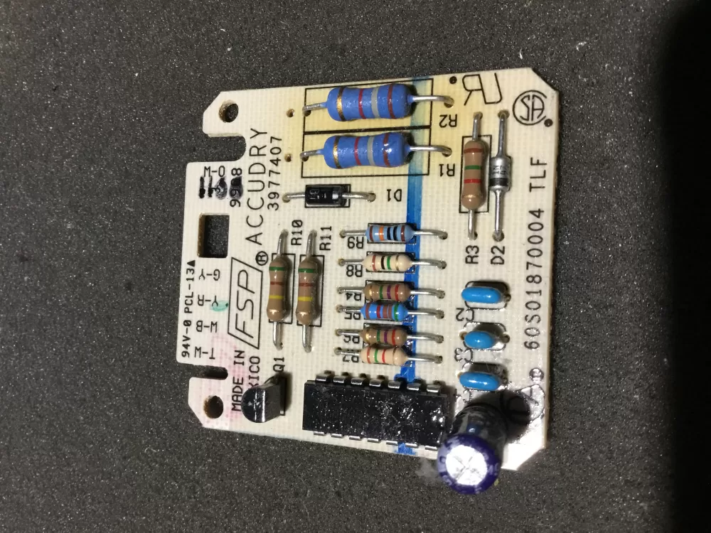 Whirlpool  KitchenAid  Kenmore  Maytag AP6022061  3390537  3390537R  3977407  8558178  8558178R  W10476828 Dryer Moisture Sensor Control Board