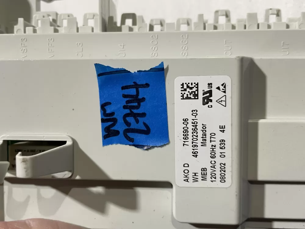 Whirlpool Kenmore 716690 07 Washer Control Board W10156258 AZ186337 | Wm2744