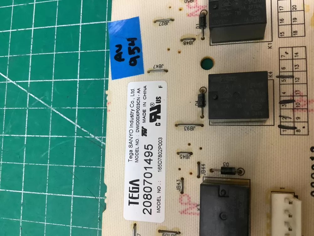GE Power Dishwasher Control Board 165D7802P003 WD21X10247 AZ224844 | ARV954