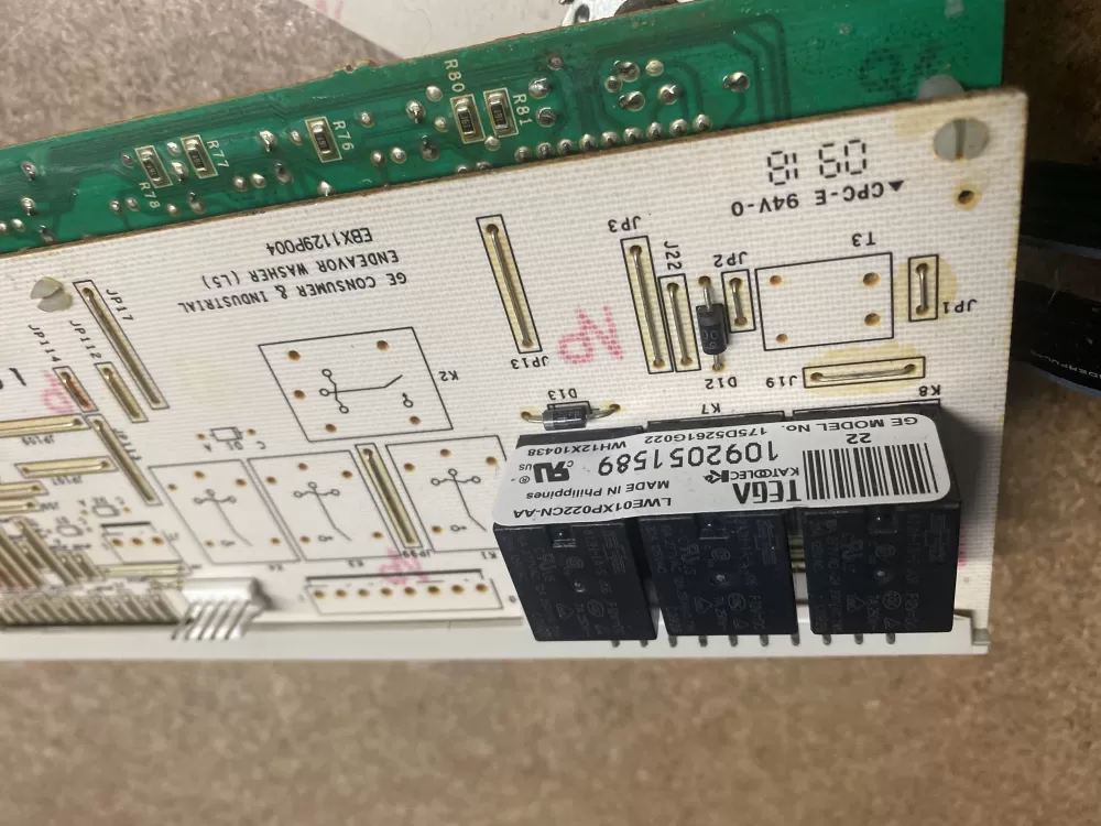 GE WH12X10525 175D5261G022 WH12X10438 Washer Control Board AZ1342 | BK860