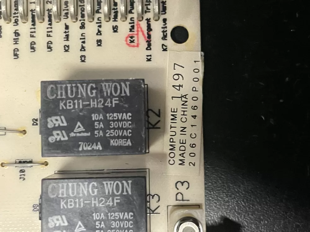 GE 206C1460P001 Dishwasher Control Board AZ23590 | WM1032