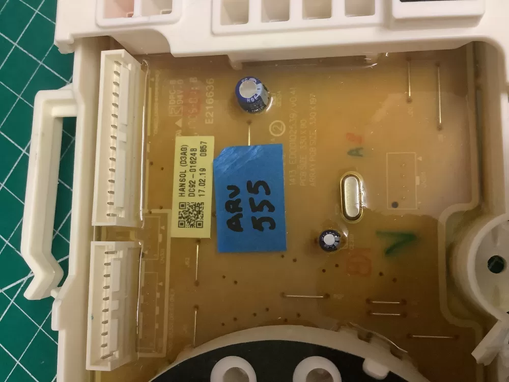 Samsung Washer Control Board DC92-01624B AZ205808 | ARV555