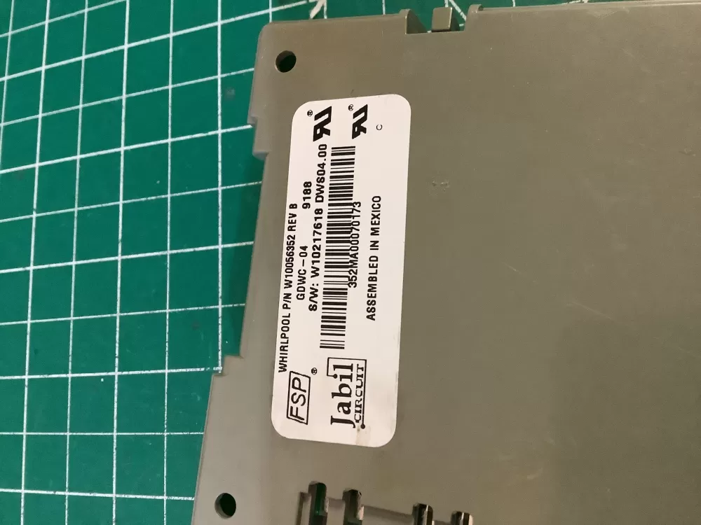 KitchenAid Dishwasher Main Control Board W10056352B AZ193810 | NR600