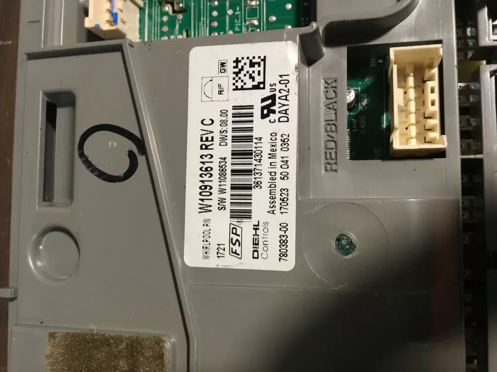 KitchenAid W10913613 W10913615 Dishwasher Control Board AZ38797 | NR1465