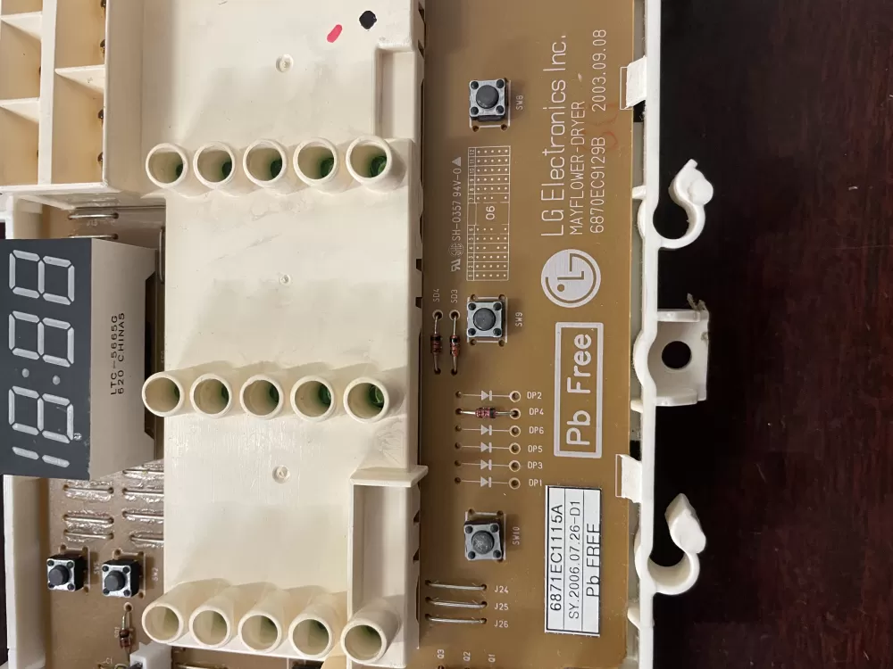 LG 6870EC9129B 6871EC1115A Dryer Control Board AZ46893 | KMV105