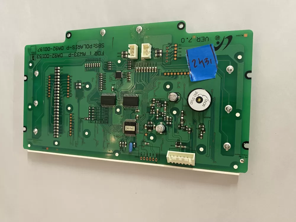 Samsung DA92 00153A Refrigerator Control Board AZ201161 | BK2431