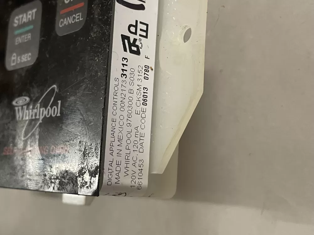 Whirlpool WP6610456 Oven Range Control Board AZ123806 | KM421