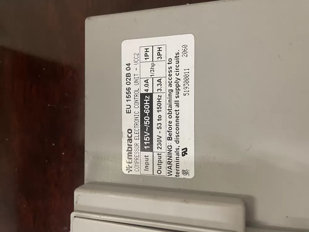 Whirlpool 519300011 Refrigerator Inverter Control Board AZ36627 | KMV304