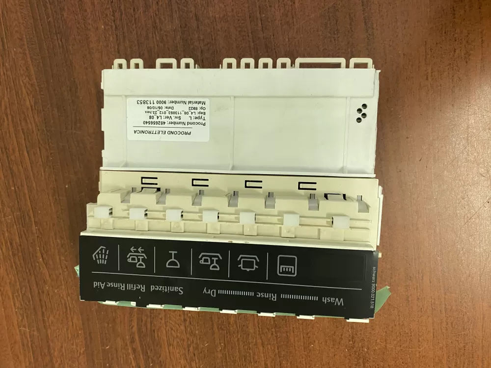 Bosch Dishwasher Control Board Part # 9000113853 452656540 AZ56866 | BK1956