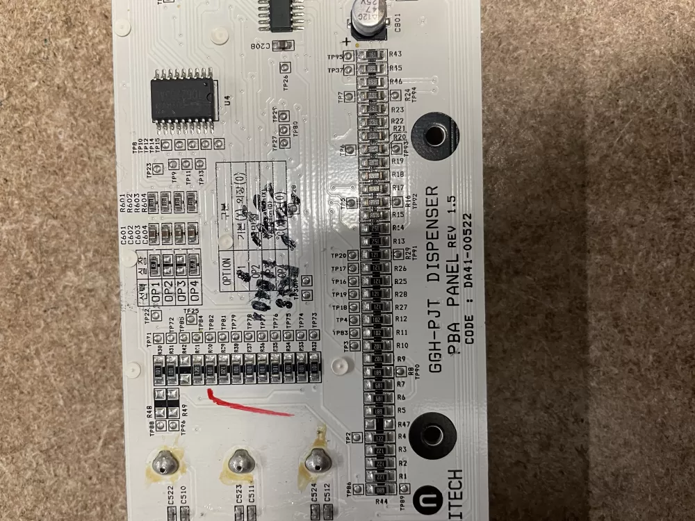 Samsung DA41-00522A Refrigerator Dispenser Control Board AZ9190 | KM1141