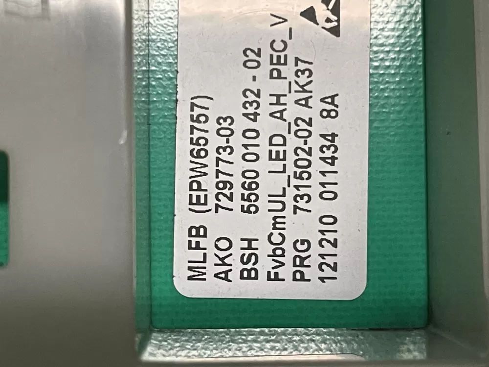 Bosch Washer control board 00666204 AZ20079 | WM815