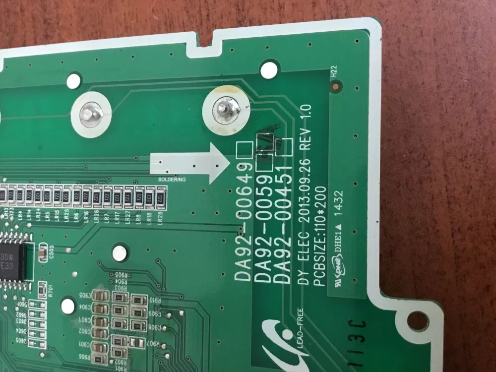 Samsung DA92-00596A Refrigerator Dispenser Control Board AZ34462 | NR1704