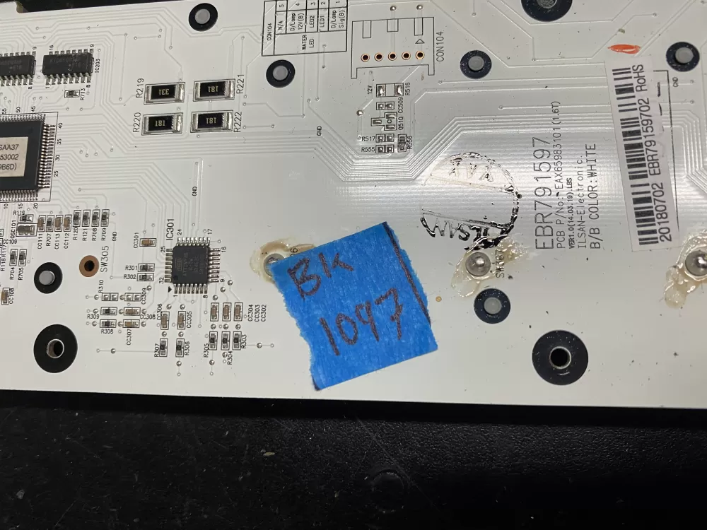 LG EBR79159702 KENMORE Refrigerator Control Board Dispenser AZ22534 | BK1097