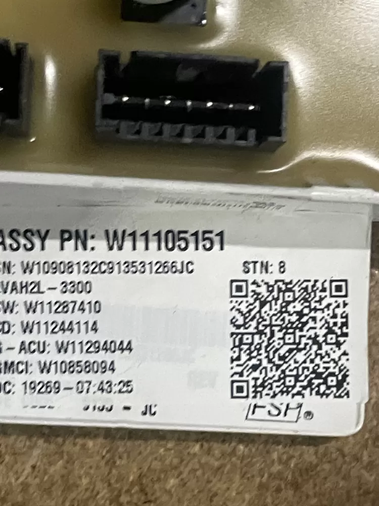 Whirlpool Maytag W11105151 Washer Control Board AZ27215 | W11105151