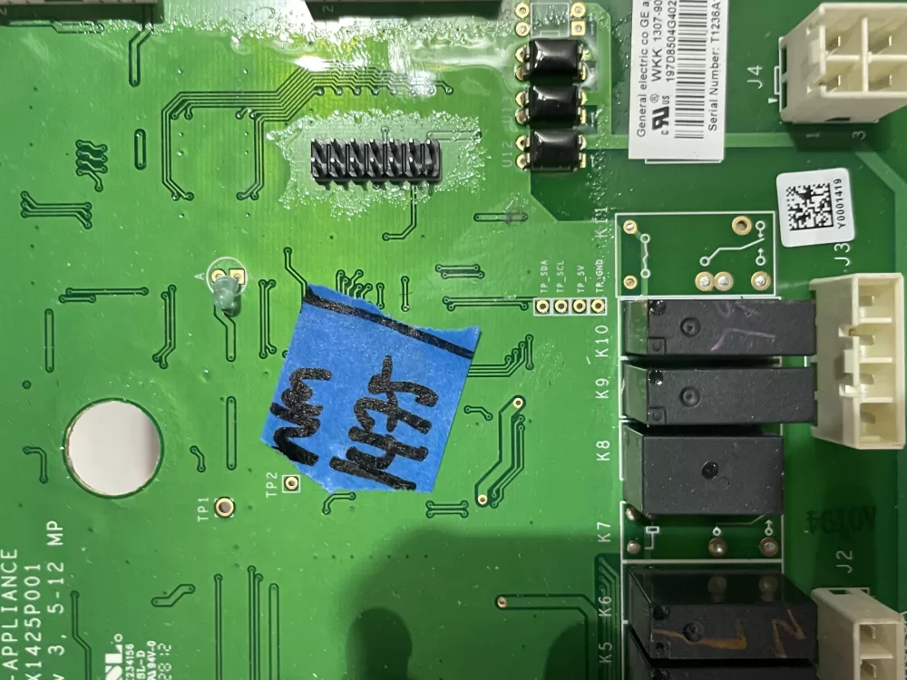 GE 197D8504G402 EBX1425P001 Refrigerator Control Board AZ190782 | Wm1475