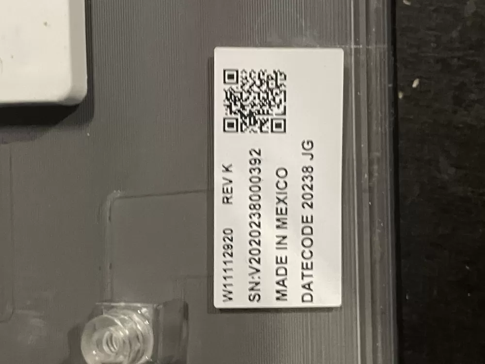 Whirlpool Washer Control Panel W11112920 W11174237 W11112918 AZ27642 | WMV153