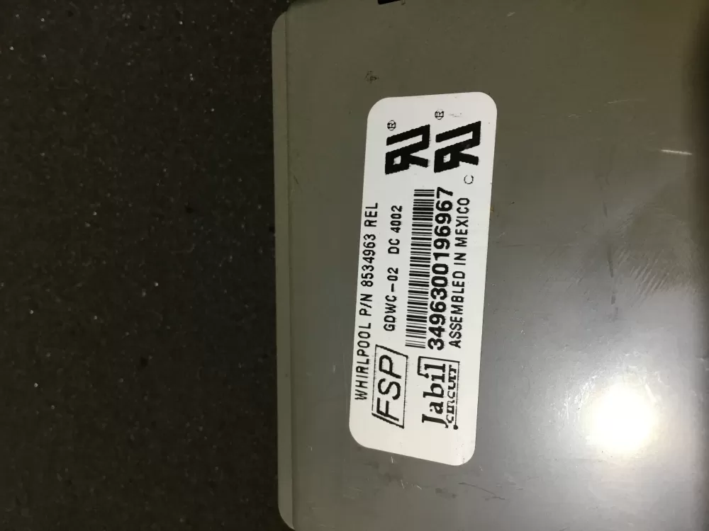 Whirlpool KitchenAid Kenmore WP8564543 Dishwasher Control Board AZ75106 | NR1883