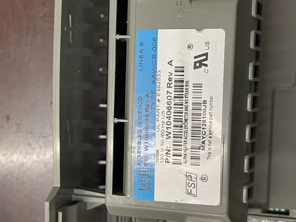 Whirlpool W10406607 Washer Control Board AZ35169 | KMV39