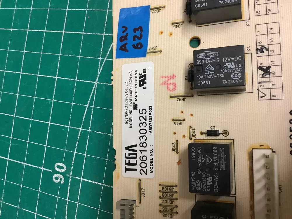 GE Power Dishwasher Control Board 165D7802P003 WD21X10247 AZ204868 | ARV623