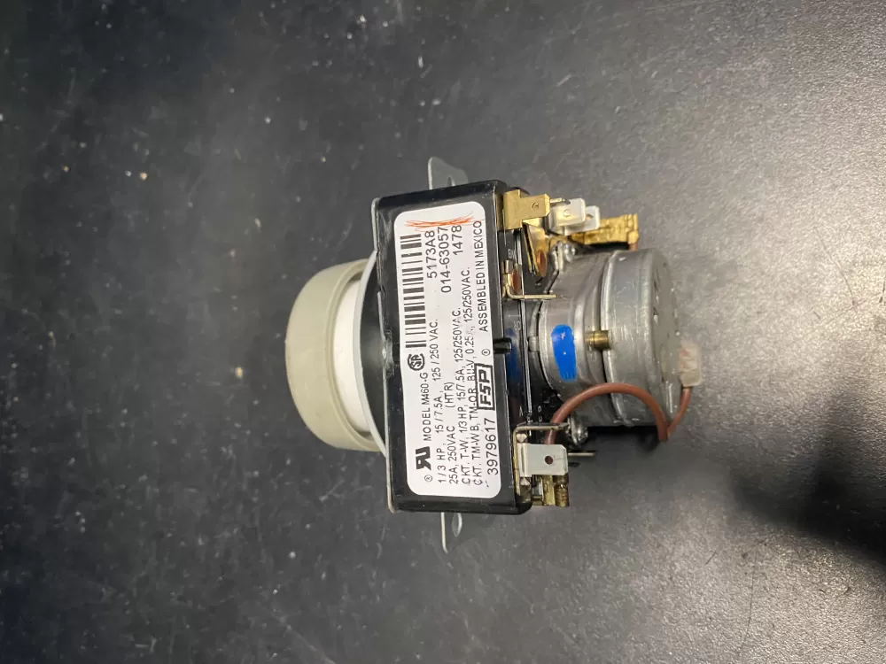 Whirlpool  Kenmore  Maytag  Roper  Amana  Inglis  Admiral WP3979617  AP6009055  3979617  8299782  921240  PS11742197 Dryer Timer