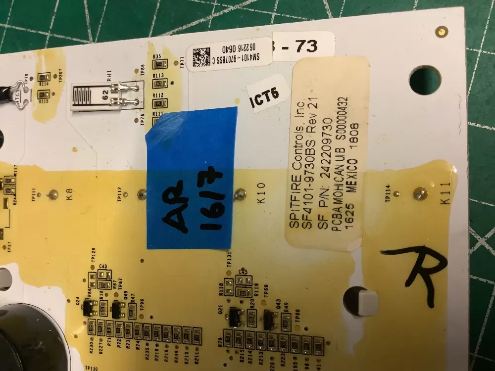 Frigidaire AP6285796 Refrigerator Display Control Board P# AZ209516 | AR1617