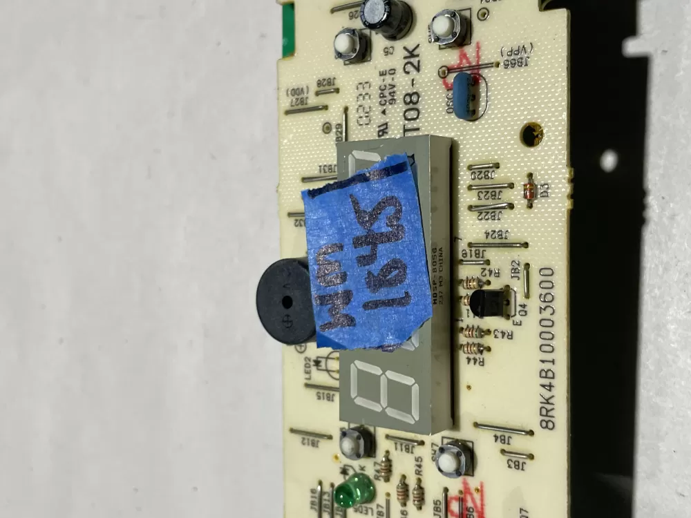 GE 8RK4B10003600 T08 2K Microwave Control Board Switch AZ129879 | Wm1845