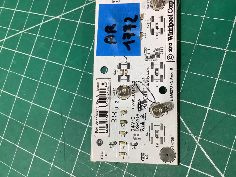 Whirlpool W11169235 Refrigerator Control Board whirlpool AZ190509 | AR1772